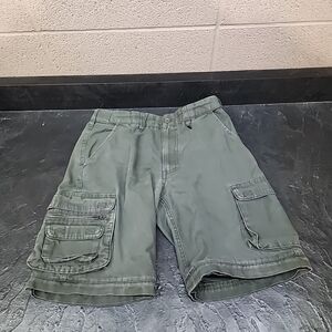Green Cargo Shorts